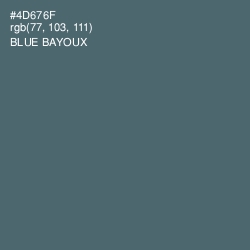 #4D676F - Blue Bayoux Color Image